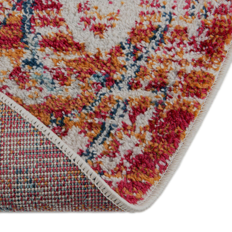 Parisian Elegance Collection Area Rug - Versailles (Rust Red) Round Rust Red lifestyle 57