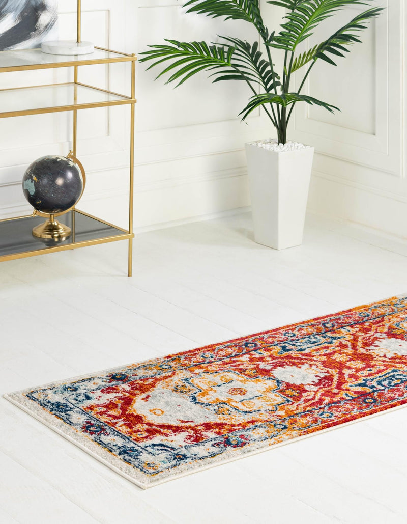 Parisian Elegance Collection Area Rug - Versailles (Rust Red) Runner Rust Red lifestyle 30