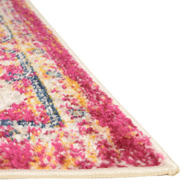 Parisian Elegance Collection Area Rug - Versailles (Pink Gray) Rectangle Pink Gray lifestyle 6