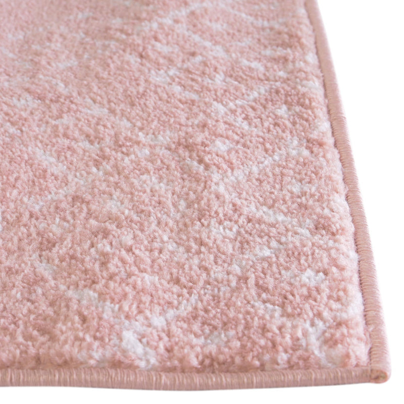 Marrakesh Lattice Collection Area Rug - Casablanca (Rose Pink) Rectangle Rose Pink lifestyle 14