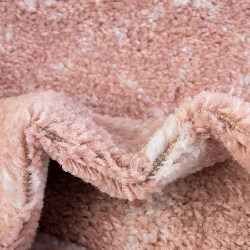 Marrakesh Lattice Collection Area Rug - Casablanca (Rose Pink) Rectangle Rose Pink lifestyle 15