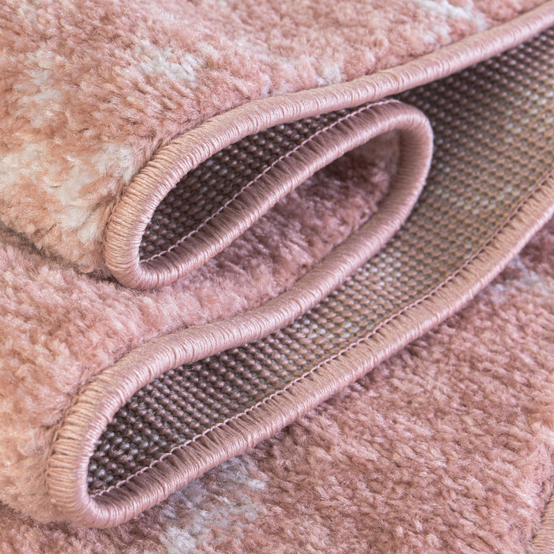 Marrakesh Lattice Collection Area Rug - Casablanca (Rose Pink) Rectangle Rose Pink lifestyle 20