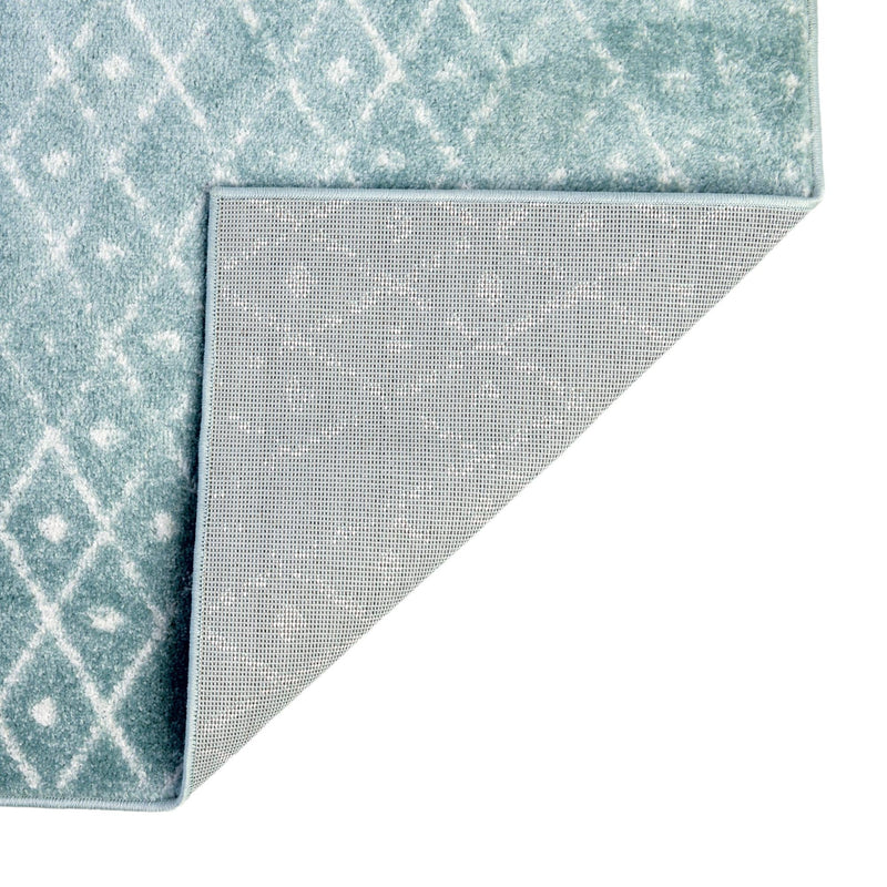 Marrakesh Lattice Collection Area Rug - Casablanca (Aqua) Rectangle Aqua lifestyle 16