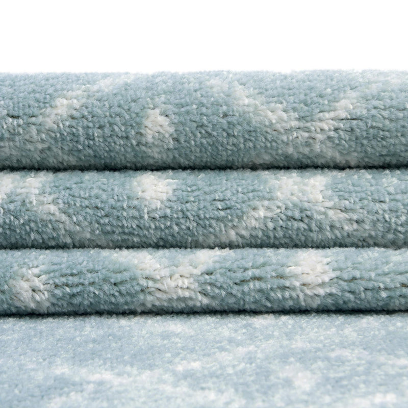 Marrakesh Lattice Collection Area Rug - Casablanca (Aqua) Rectangle Aqua lifestyle 21