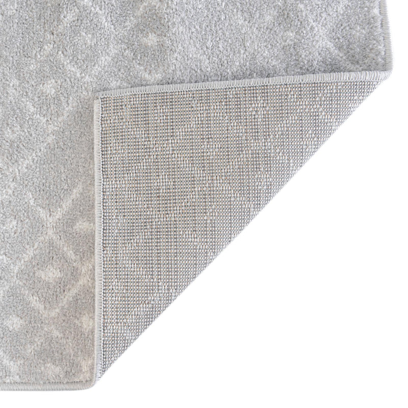 Marrakesh Lattice Collection Area Rug - Casablanca (Light Gray) Rectangle Light Gray lifestyle 16