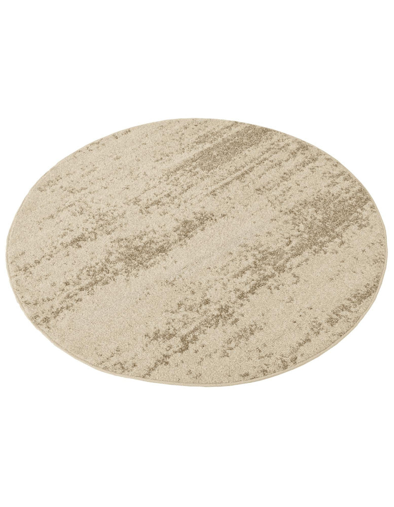 Studio Haven Collection Area Rug - Gallery (Bone Beige) Round Bone Beige lifestyle 40