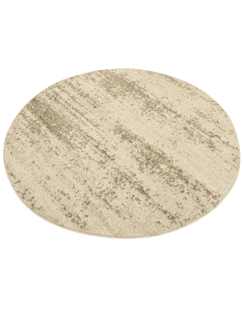 Studio Haven Collection Area Rug - Gallery (Bone Beige) Round Bone Beige lifestyle 41