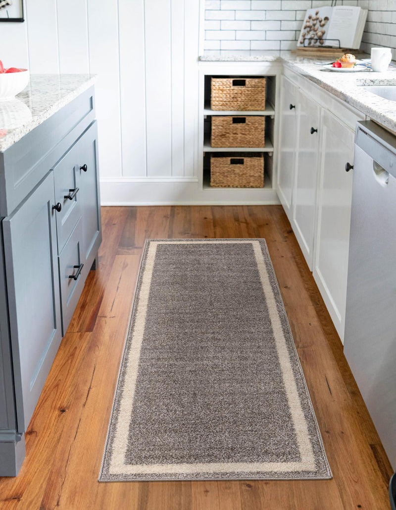 Studio Haven Collection Area Rug - Alcove (Gray) Runner Gray lifestyle 29