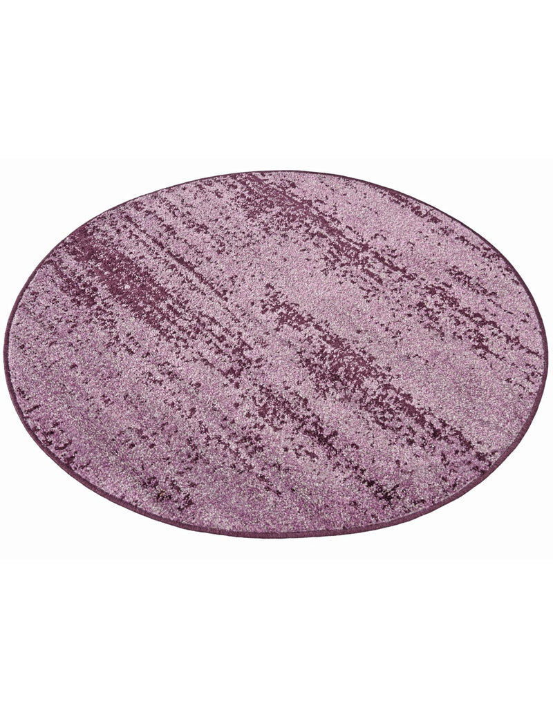 Studio Haven Collection Area Rug - Gallery (Violet) Round Violet lifestyle 52