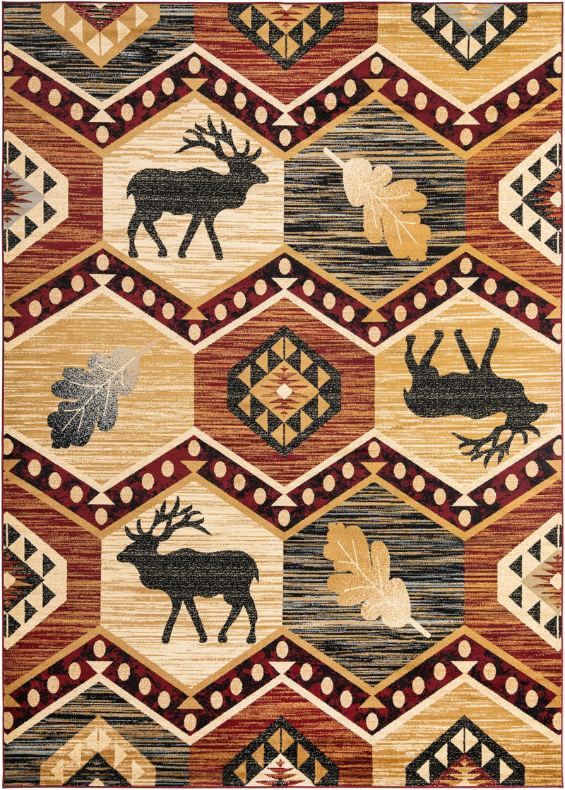 Frontier Trails Collection Area Rug - Mesa Rectangle Multi lifestyle 3
