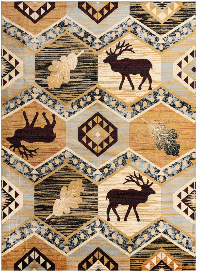 Frontier Trails Collection Area Rug - Mesa Rectangle Blue lifestyle 4