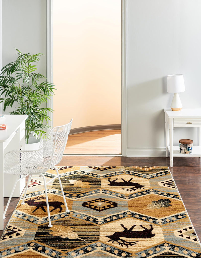 Frontier Trails Collection Area Rug - Mesa Rectangle Blue lifestyle 5