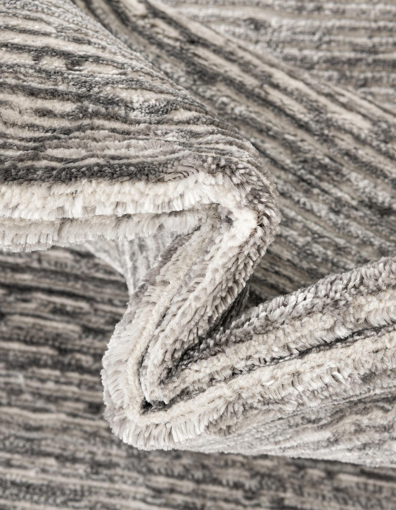Bloomsbury Elegance Collection Area Rug - Kensington (Gray) Rectangle Gray lifestyle 7
