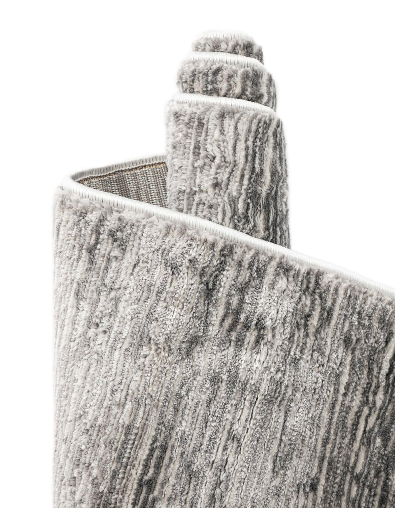 Bloomsbury Elegance Collection Area Rug - Kensington (Gray) Rectangle Gray lifestyle 10
