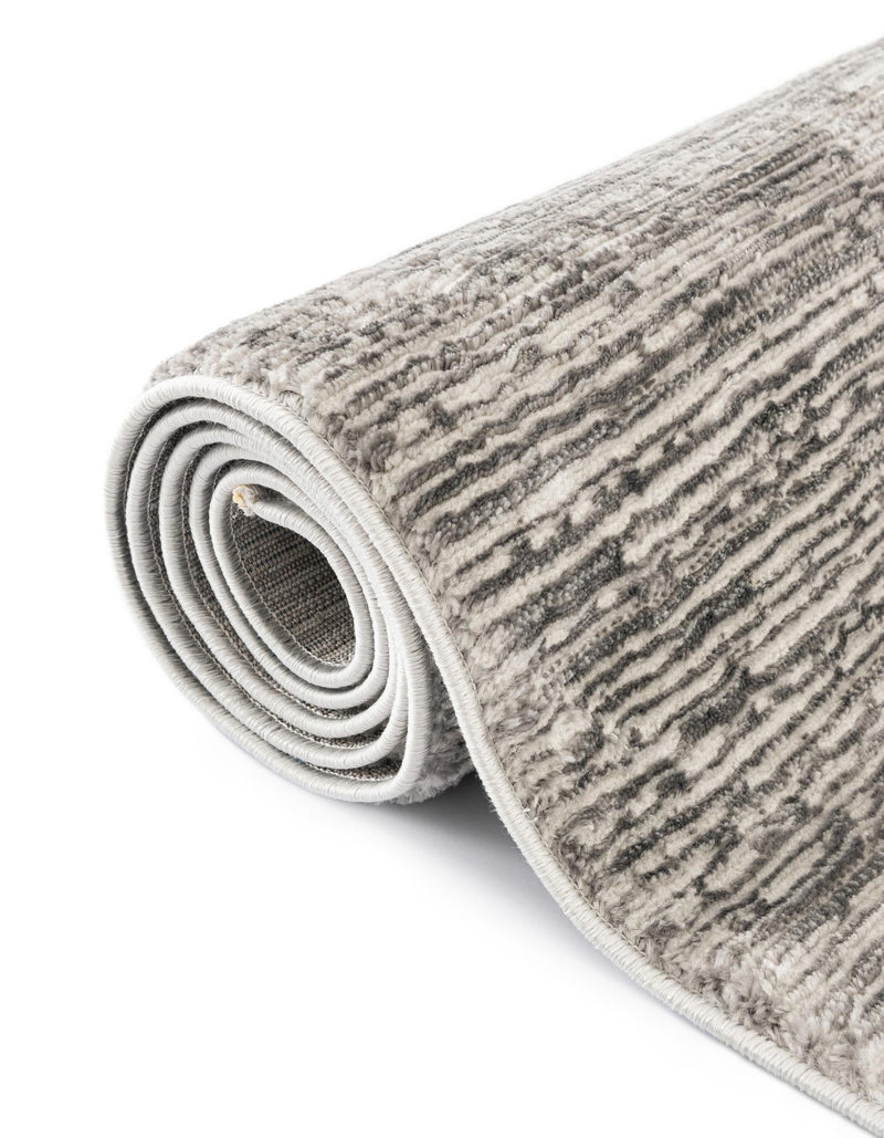 Bloomsbury Elegance Collection Area Rug - Kensington (Gray) Rectangle Gray lifestyle 11