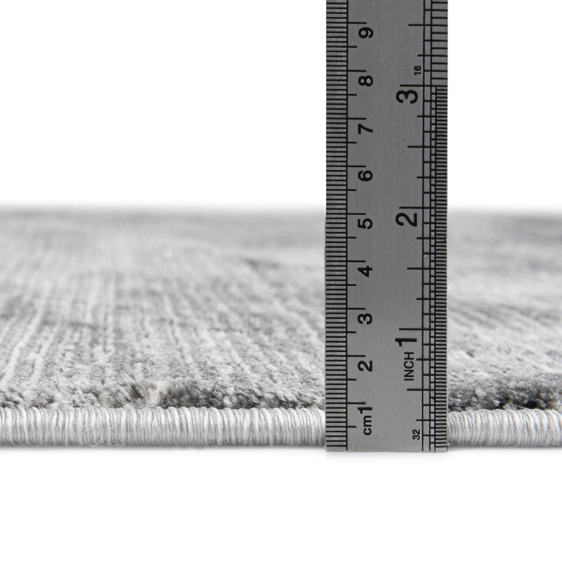 Bloomsbury Elegance Collection Area Rug - Kensington (Gray) Oval Gray lifestyle 40