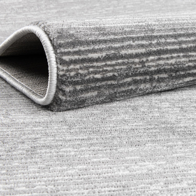 Bloomsbury Elegance Collection Area Rug - Kensington (Gray) Oval Gray lifestyle 45