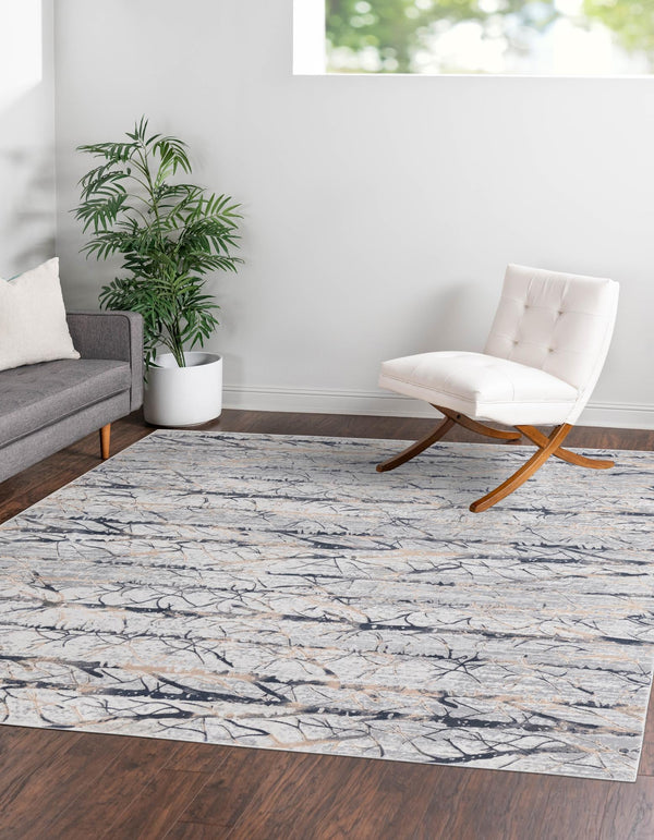 Bloomsbury Elegance Collection Area Rug - Soho Square Gray lifestyle 57