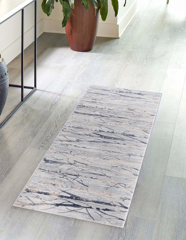 Bloomsbury Elegance Collection Area Rug - Soho Runner Gray lifestyle 53