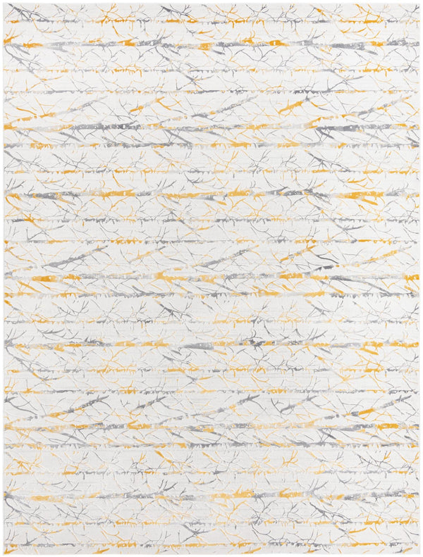 Bloomsbury Elegance Collection Area Rug - Soho Rectangle Yellow and Gray Main