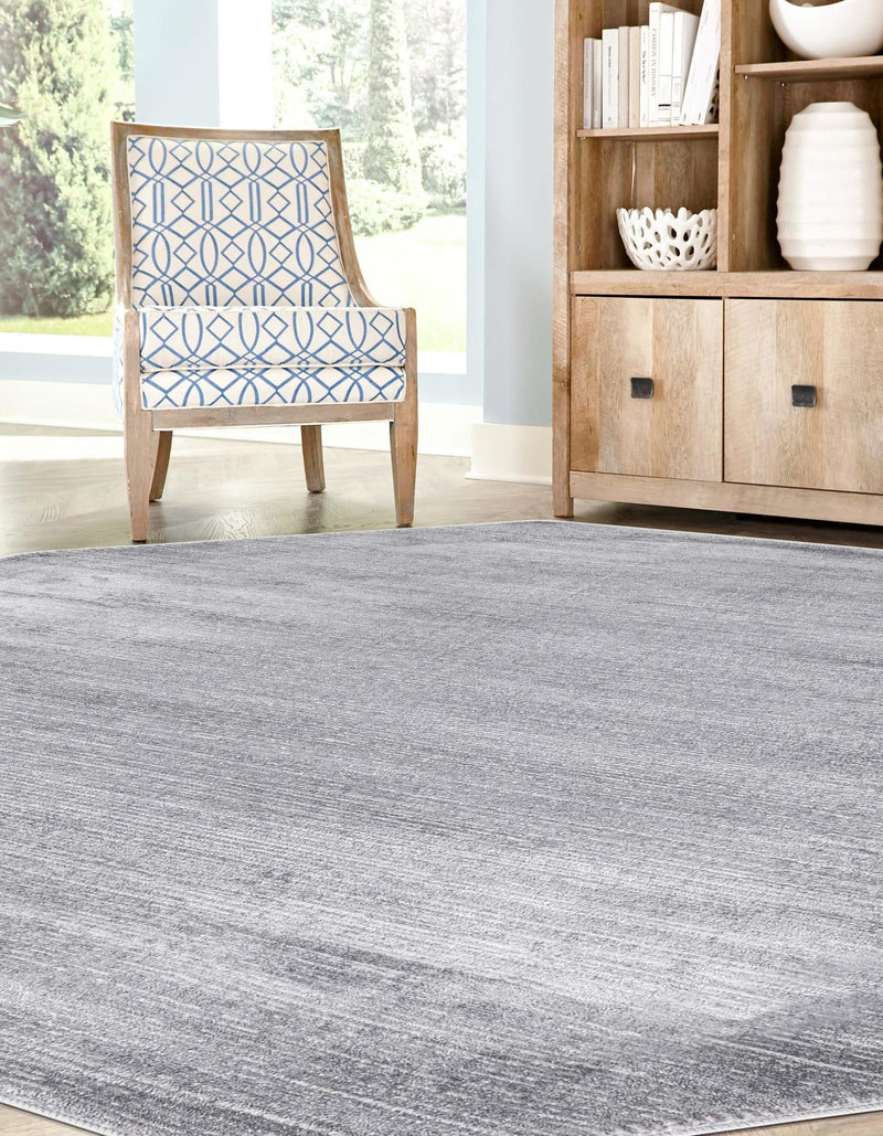 Bloomsbury Elegance Collection Area Rug - Kensington (Gray) Octagon Gray lifestyle 28