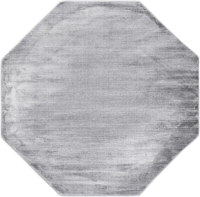 Bloomsbury Elegance Collection Area Rug - Kensington (Gray) Octagon Gray lifestyle 18