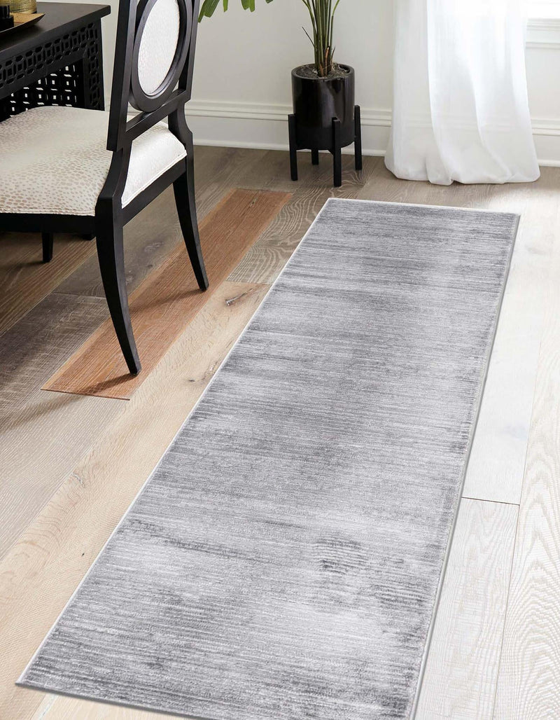 Bloomsbury Elegance Collection Area Rug - Kensington (Gray) Runner Gray lifestyle 24