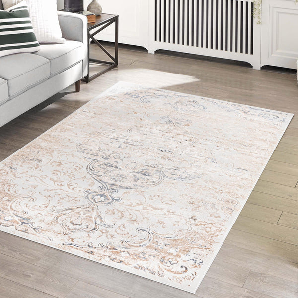 Kensington Collection Area Rug - Chelsea Rectangle Ivory lifestyle 8