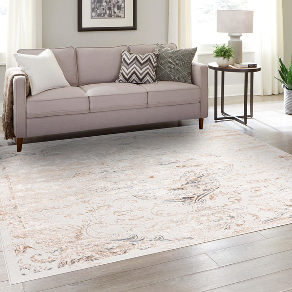Kensington Collection Area Rug - Chelsea Square Ivory lifestyle 59