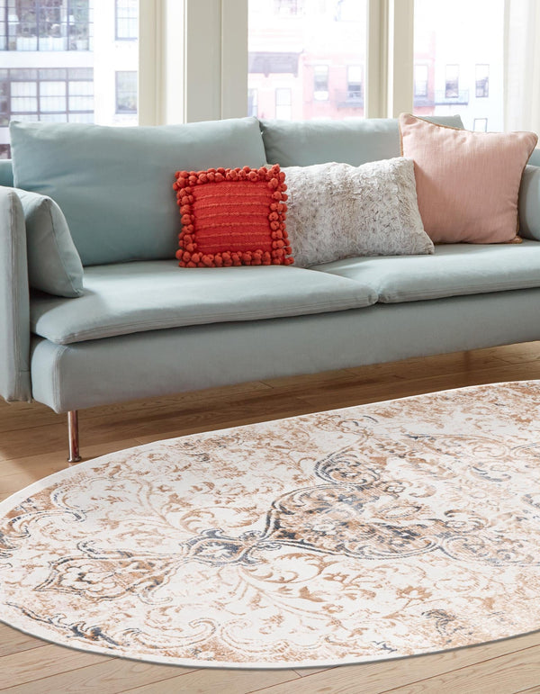 Kensington Collection Area Rug - Chelsea Oval Ivory lifestyle 16