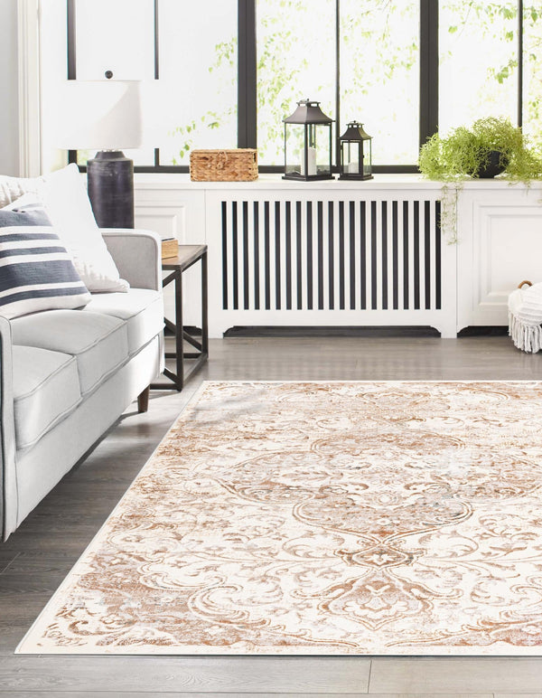 Kensington Collection Area Rug - Chelsea Rectangle Cream lifestyle 6