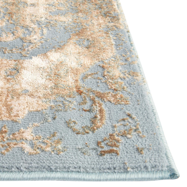 Kensington Collection Area Rug - Chelsea Square Teal lifestyle 37