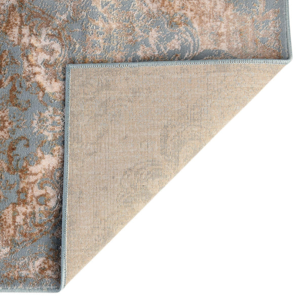 Kensington Collection Area Rug - Chelsea Square Teal lifestyle 46