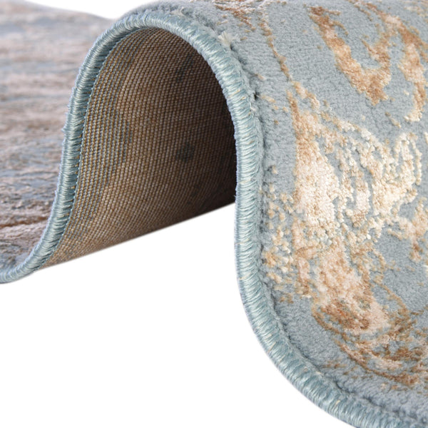Kensington Collection Area Rug - Chelsea Square Teal lifestyle 48