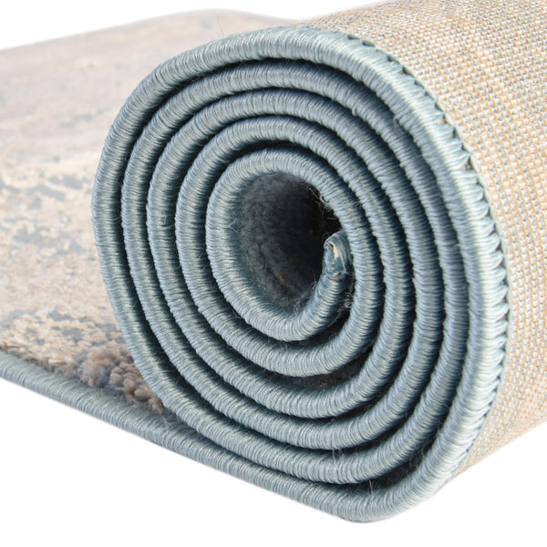 Kensington Collection Area Rug - Chelsea Square Teal lifestyle 50