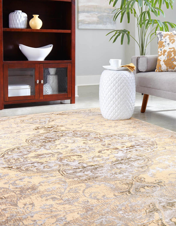 Kensington Collection Area Rug - Chelsea Rectangle Yellow lifestyle 4