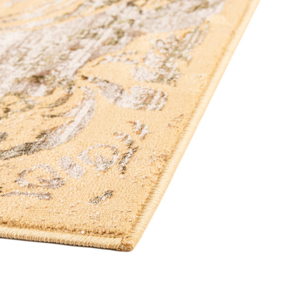 Kensington Collection Area Rug - Chelsea Square Yellow lifestyle 38