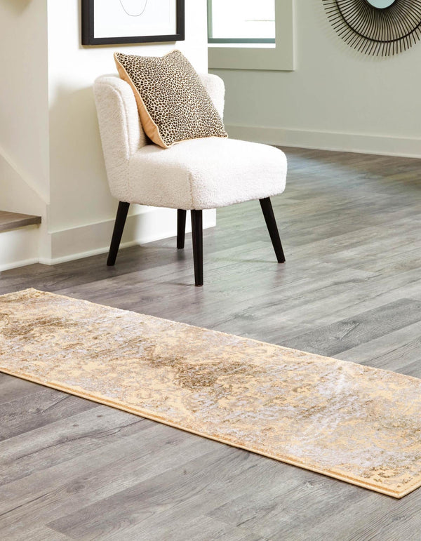 Kensington Collection Area Rug - Chelsea Runner Yellow lifestyle 31