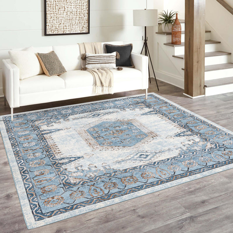 Kensington Collection Area Rug - Notting Square Blue lifestyle 32