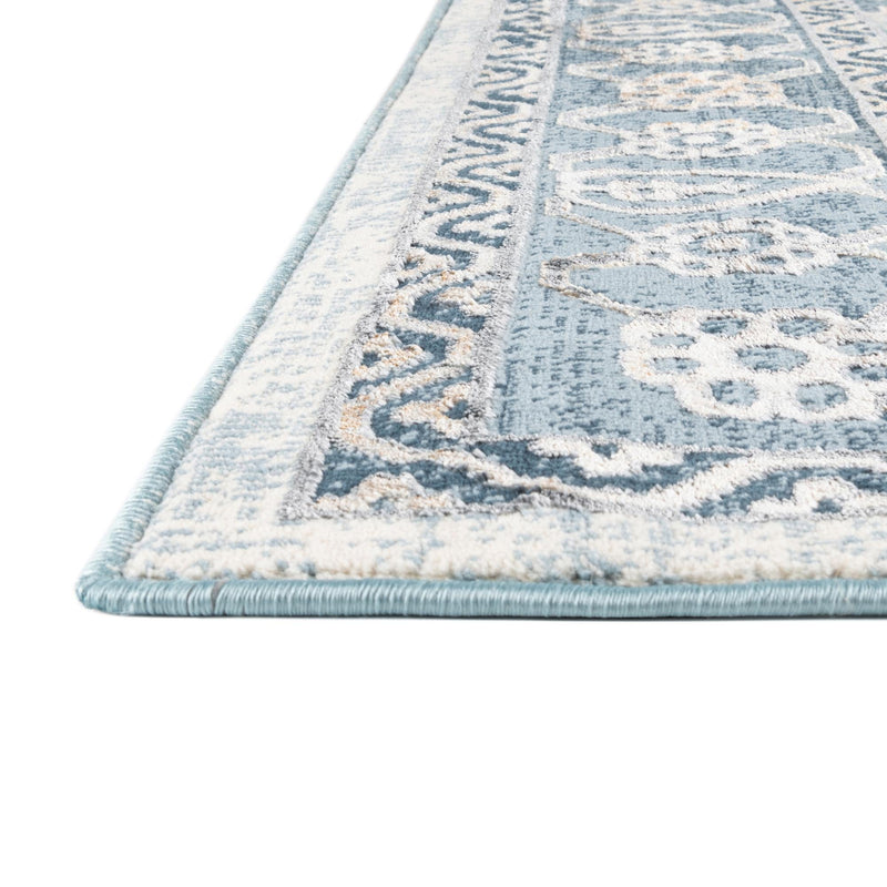 Kensington Collection Area Rug - Notting Octagon Blue lifestyle 17