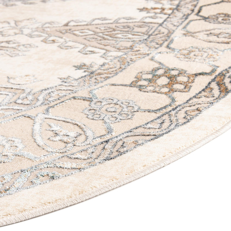 Kensington Collection Area Rug - Notting Oval Ivory lifestyle 19
