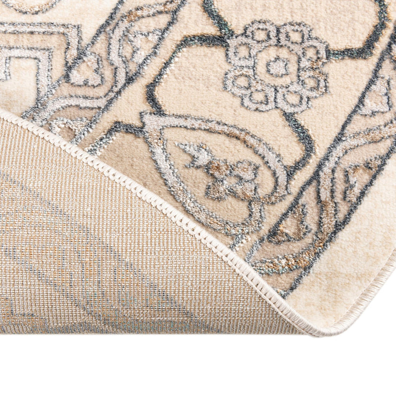 Kensington Collection Area Rug - Notting Oval Ivory lifestyle 25