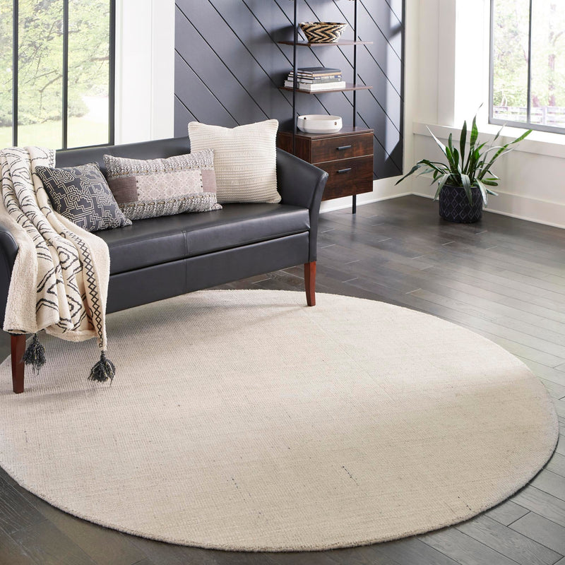 Berkshire Estate Collection Area Rug - Windsor (Vanilla Bean) Round Vanilla Bean lifestyle 79