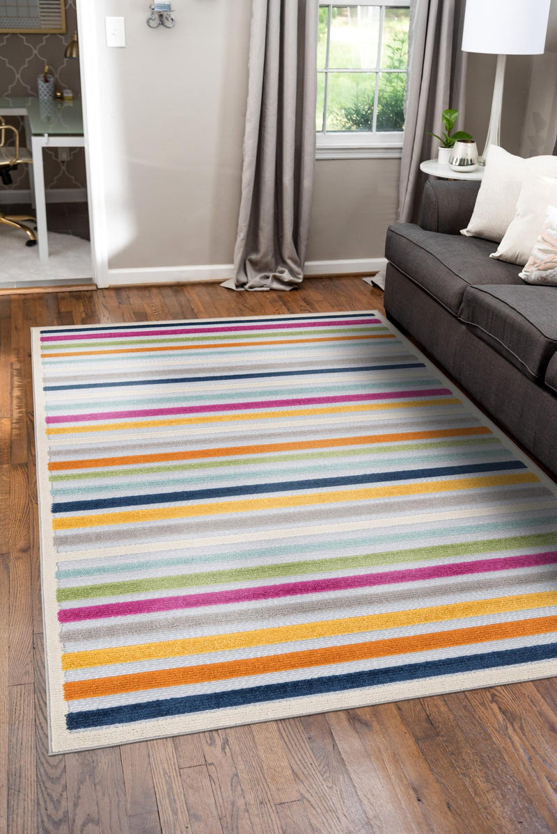 Bahama Breeze Outdoor Collection Area Rug - Exuma Rectangle Gray lifestyle 18