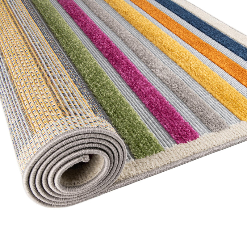 Bahama Breeze Outdoor Collection Area Rug - Exuma Rectangle Gray lifestyle 44