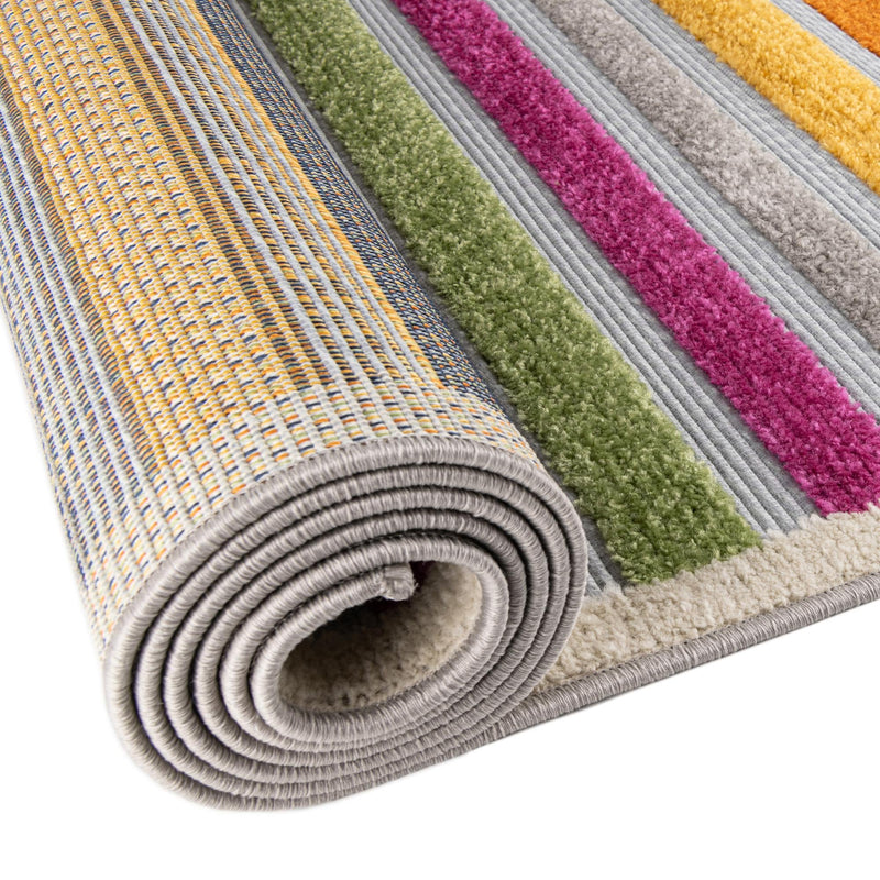 Bahama Breeze Outdoor Collection Area Rug - Exuma Round Gray lifestyle 89