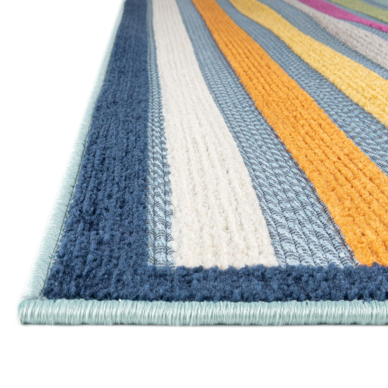 Bahama Breeze Outdoor Collection Area Rug - Exuma Rectangle Blue lifestyle 18