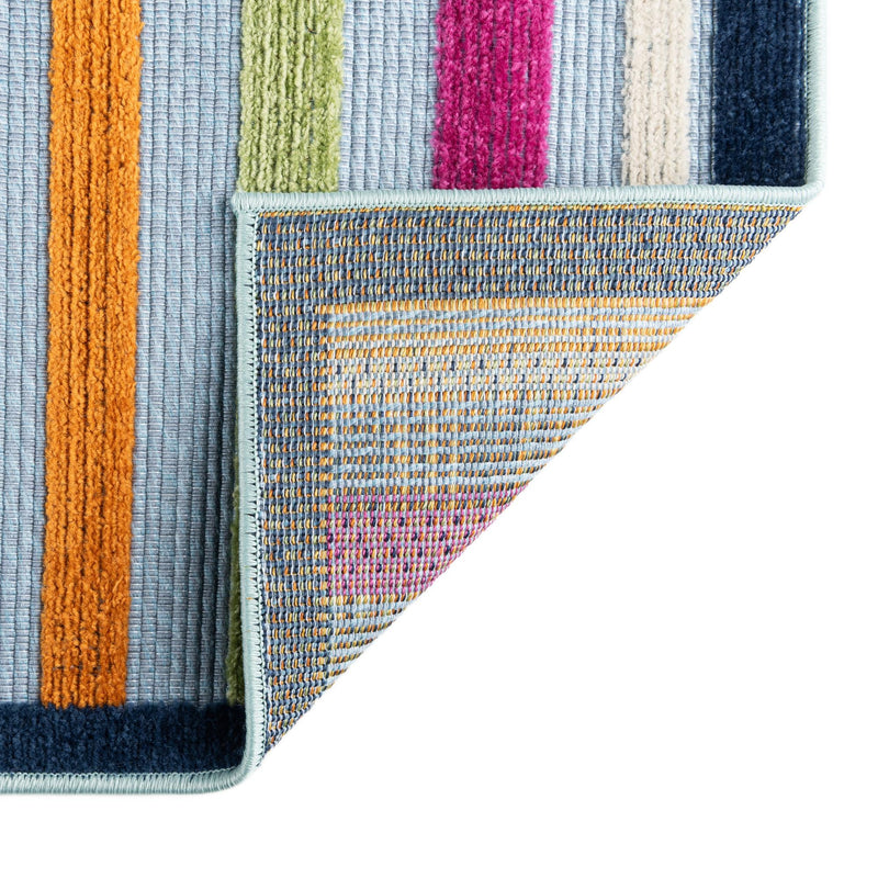 Bahama Breeze Outdoor Collection Area Rug - Exuma Rectangle Blue lifestyle 24