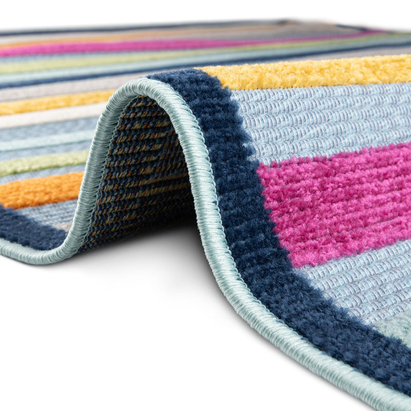 Bahama Breeze Outdoor Collection Area Rug - Exuma Rectangle Blue lifestyle 27