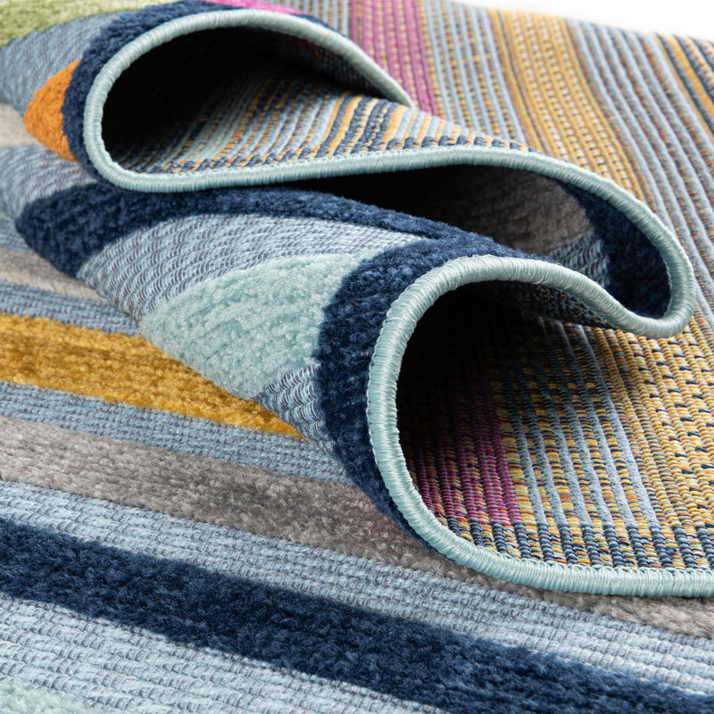 Bahama Breeze Outdoor Collection Area Rug - Exuma Rectangle Blue lifestyle 36